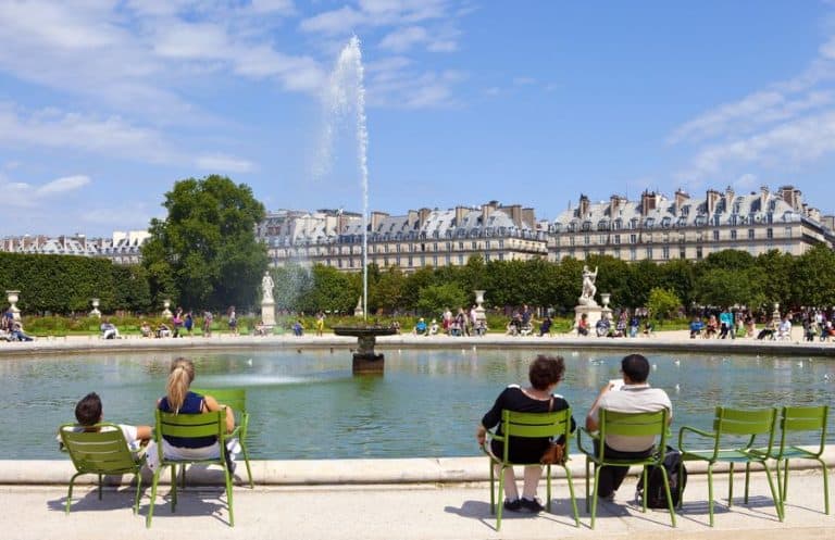 הגינות נפלאות של פריז- jardin des tuileries