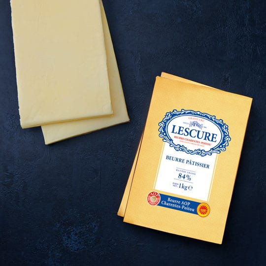 חמאה 84% של lescure מושלמת לאפייה