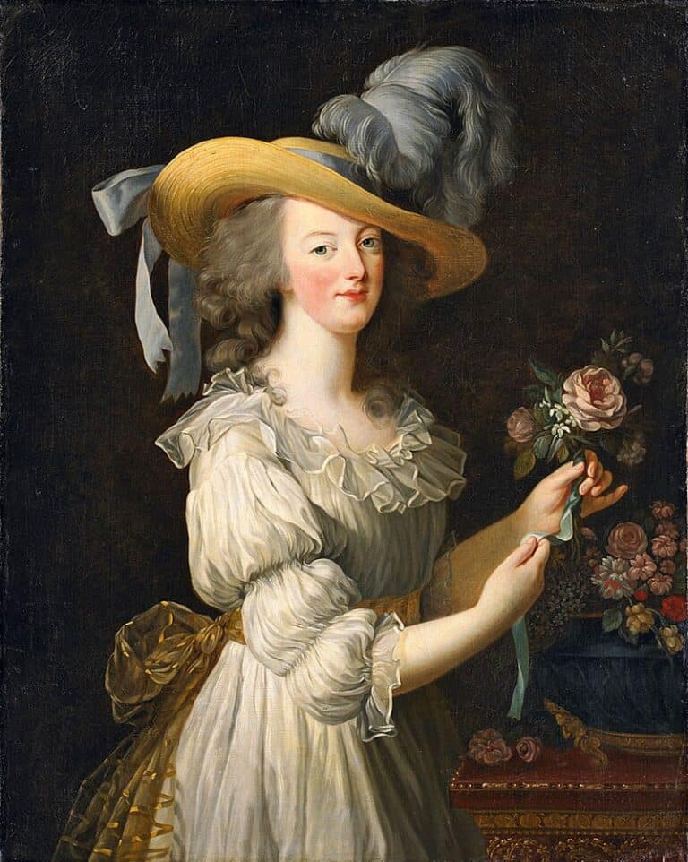 מארי אנטואנט עם ורד 1783 מאת אליזבת לואיז ויג'ה לה ברון